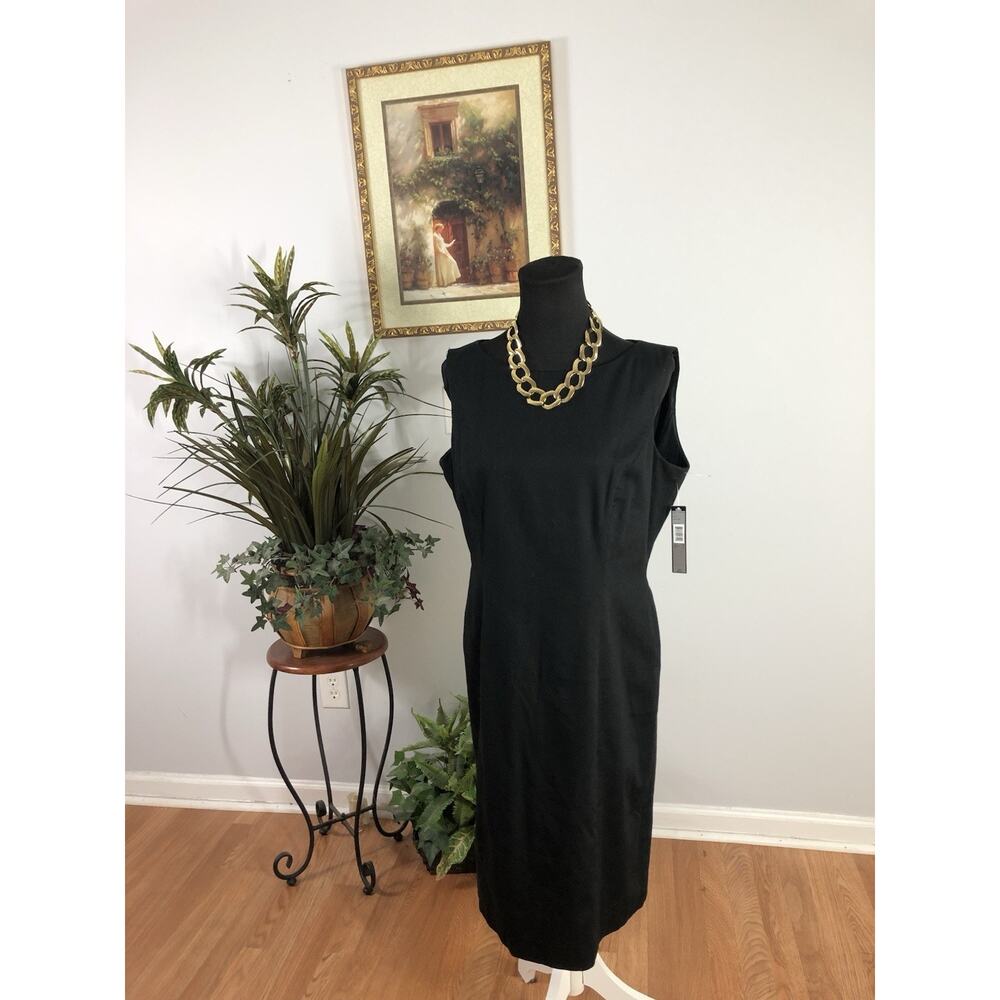 Tahari Women Dresses Size 12‎ Black Whimsigoth Sleeveless Fairy Core Mob Wife